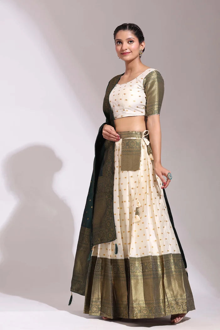 South Indian Festival Traditional Half Saree (Aarjoo)