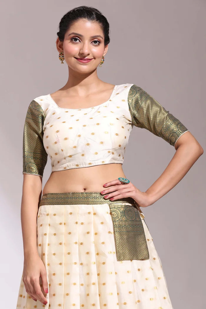 South Indian Festival Traditional Half Saree (Aarjoo)