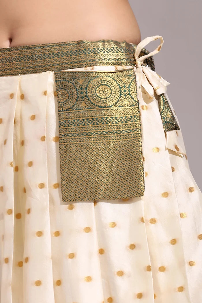 South Indian Festival Traditional Half Saree (Aarjoo)