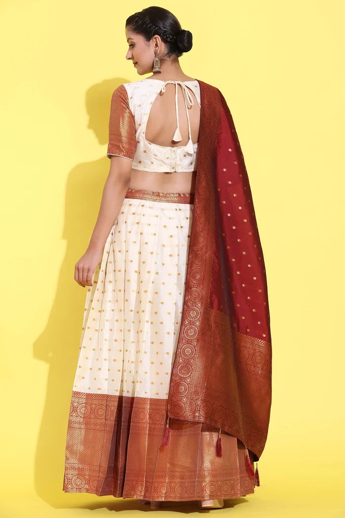 South Indian Festival Traditional Half Saree (Aarjoo)