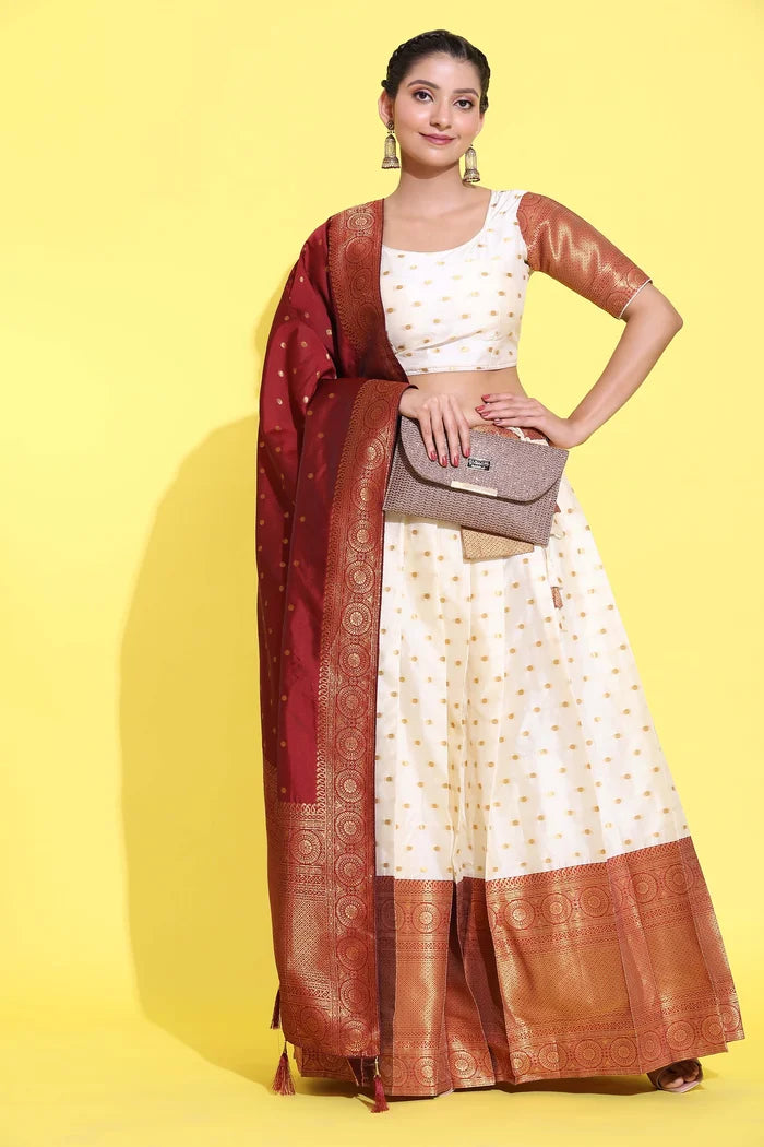 South Indian Festival Traditional Half Saree (Aarjoo)