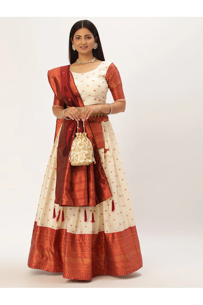 South Indian Festival Traditional Half Saree (Sahithi)