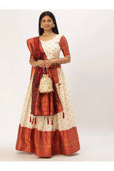 South Indian Festival Traditional Half Saree (Sahithi)