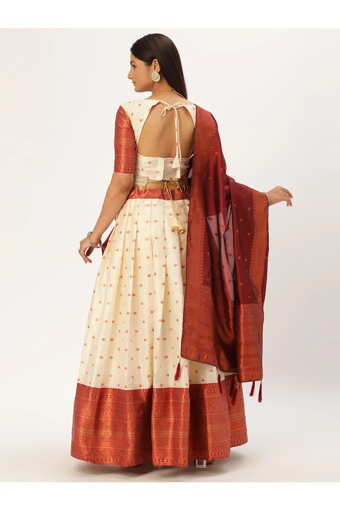 South Indian Festival Traditional Half Saree (Sahithi)