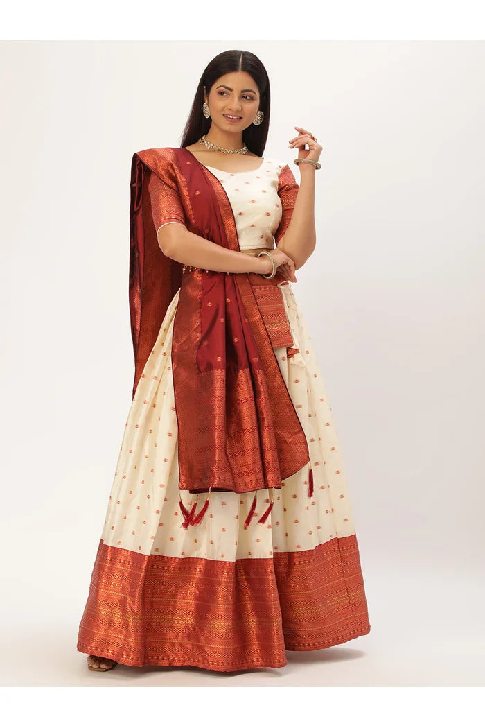 South Indian Festival Traditional Half Saree (Sahithi)