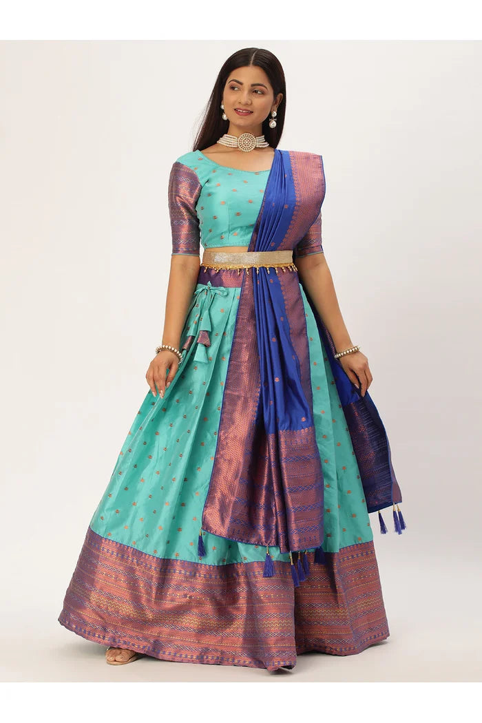 South Indian Festival Traditional Half Saree (Sahithi)