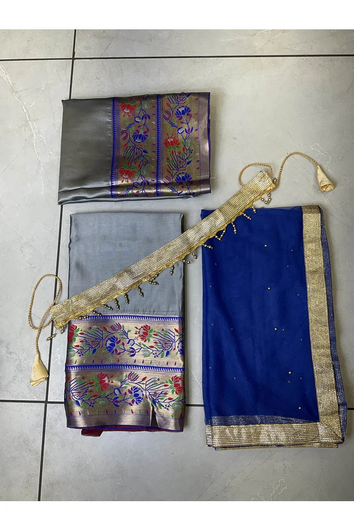 సౌత్ ఇండియన్ ఫెస్టివల్ సాంప్రదాయ హాఫ్ చీర (కమల్పట్టు కిడ్స్)