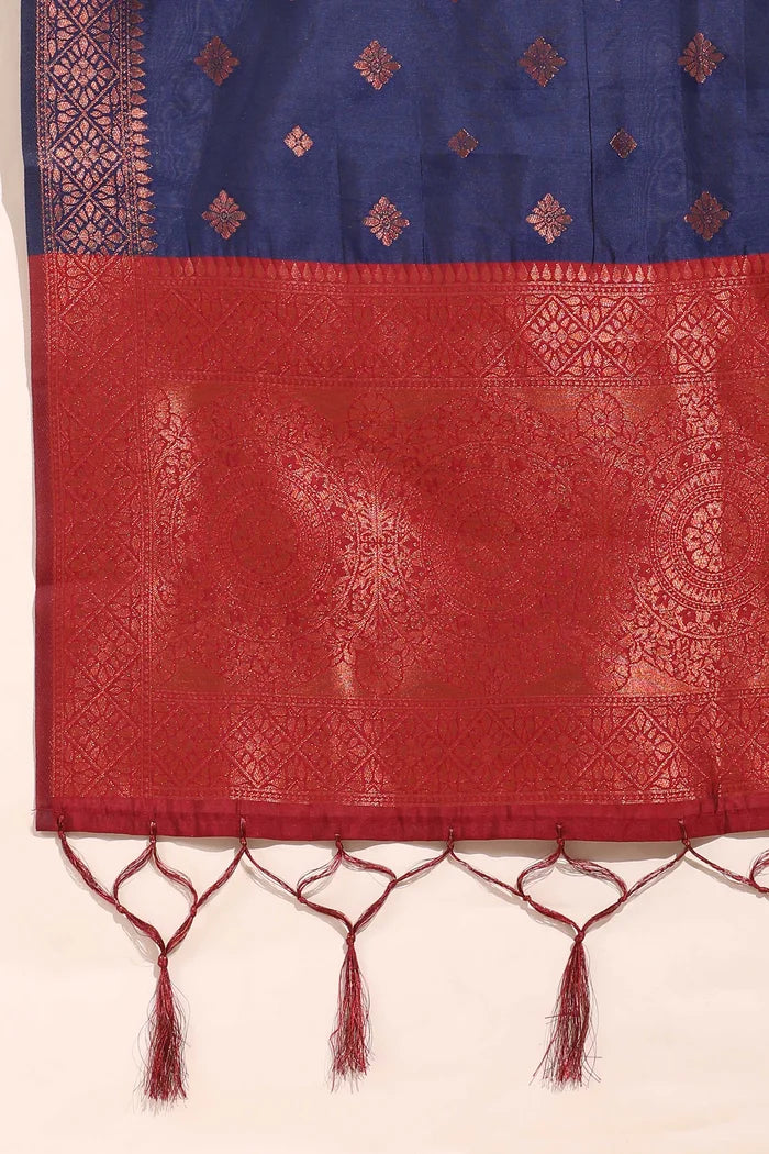 South Indian Festival Traditional Half Saree(Vishnu)
