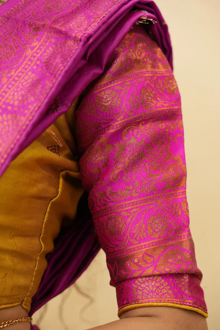 South Indian Festival Traditional Half Saree (SquarePAttu)