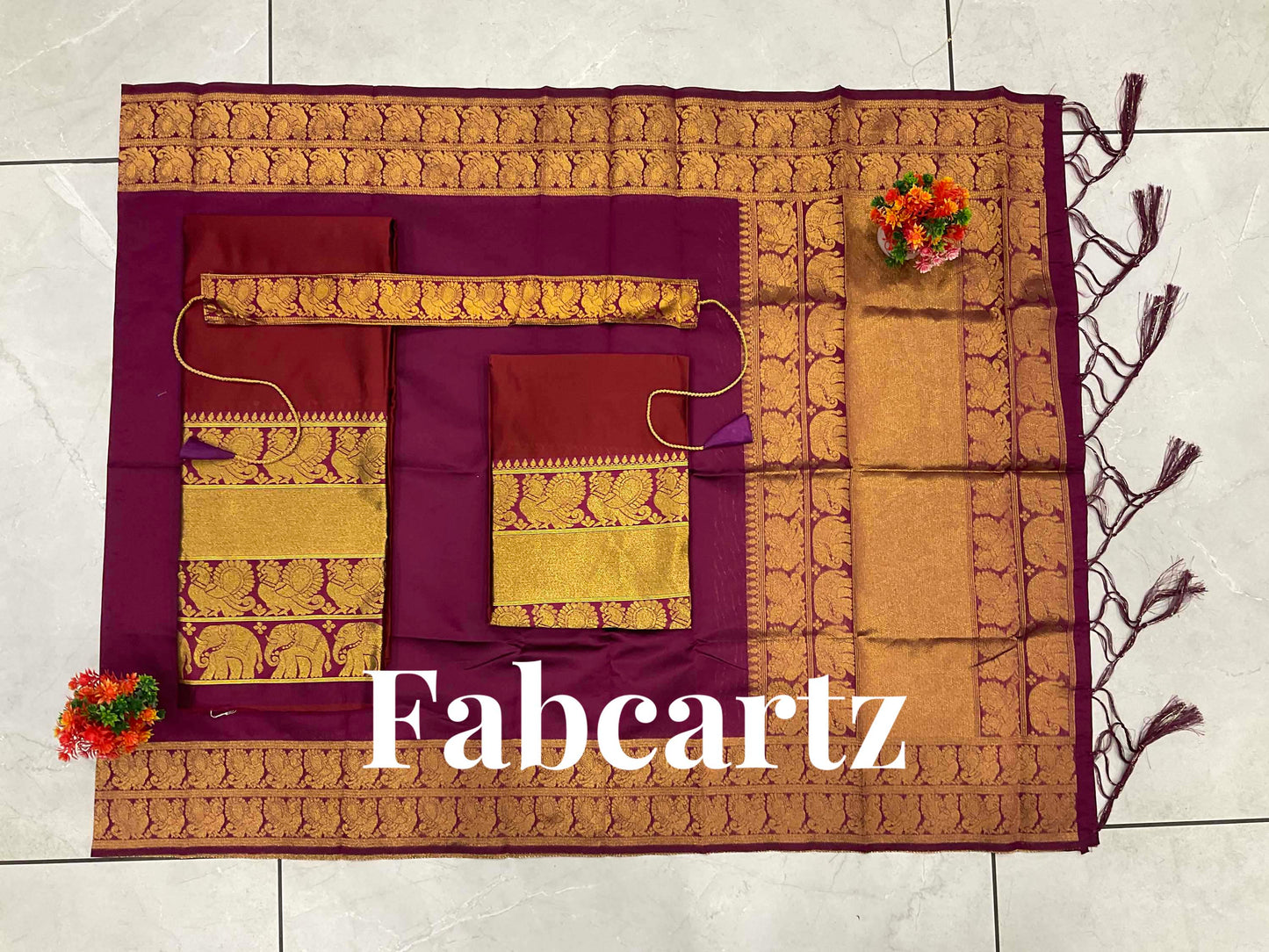 South Indian Festival Traditional Half Saree(Pochampalli)