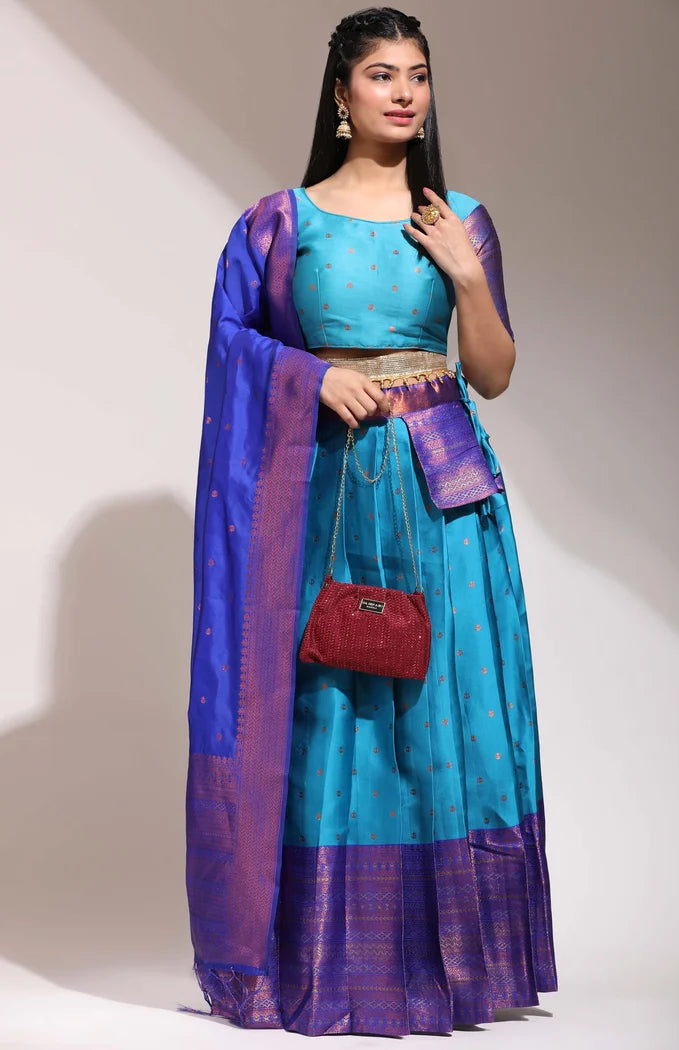 South Indian Festival Traditional Half Saree (Langhar)