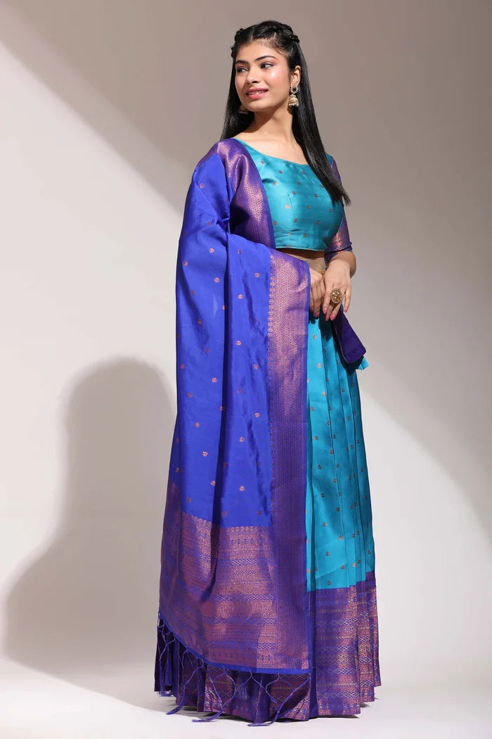 South Indian Festival Traditional Half Saree (Langhar)