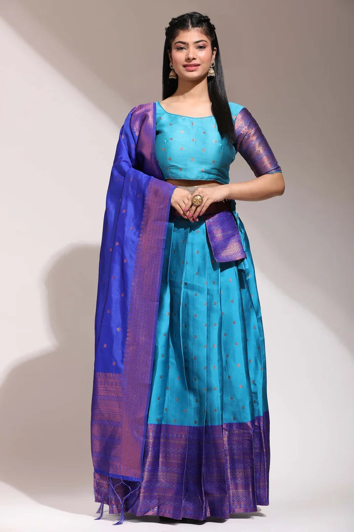 South Indian Festival Traditional Half Saree (Langhar)