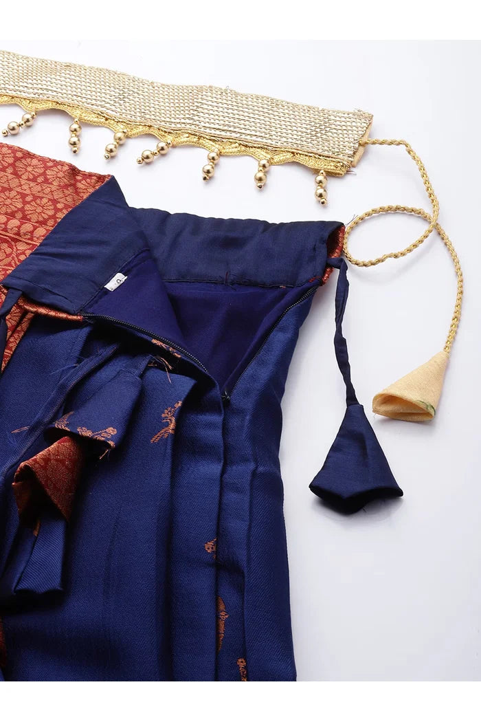 South Indian Festival Traditional Half Saree (LichiSparrow)