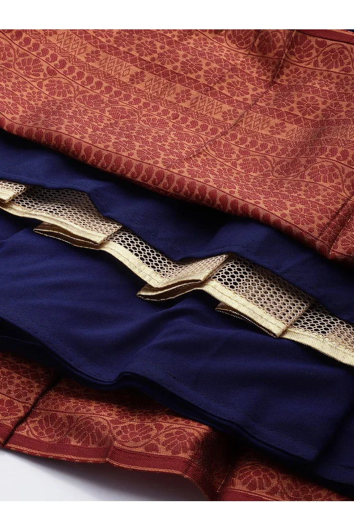 South Indian Festival Traditional Half Saree (LichiSparrow)