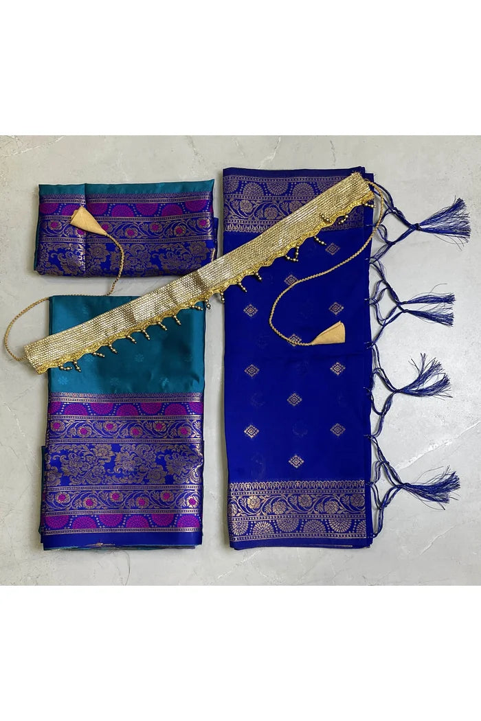 South Indian Festival Traditional Half Saree (8ButttiPAttuKids)