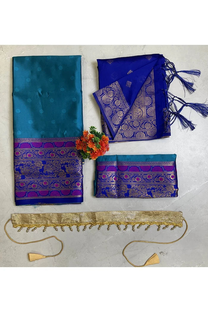 South Indian Festival Traditional Half Saree (8ButttiPAttuKids)
