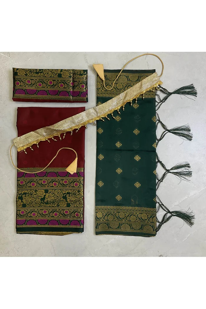 South Indian Festival Traditional Half Saree (8ButttiPAttuKids)