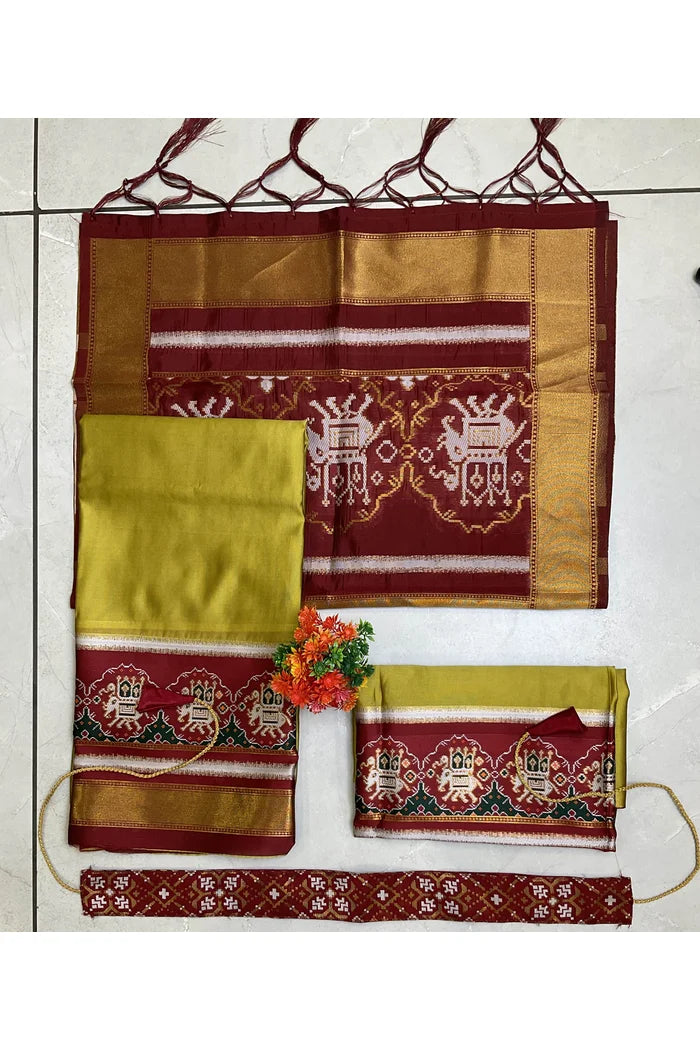 సౌత్ ఇండియన్ ఫెస్టివల్ సాంప్రదాయ హాఫ్ చీర (ధార్మికిడ్స్)