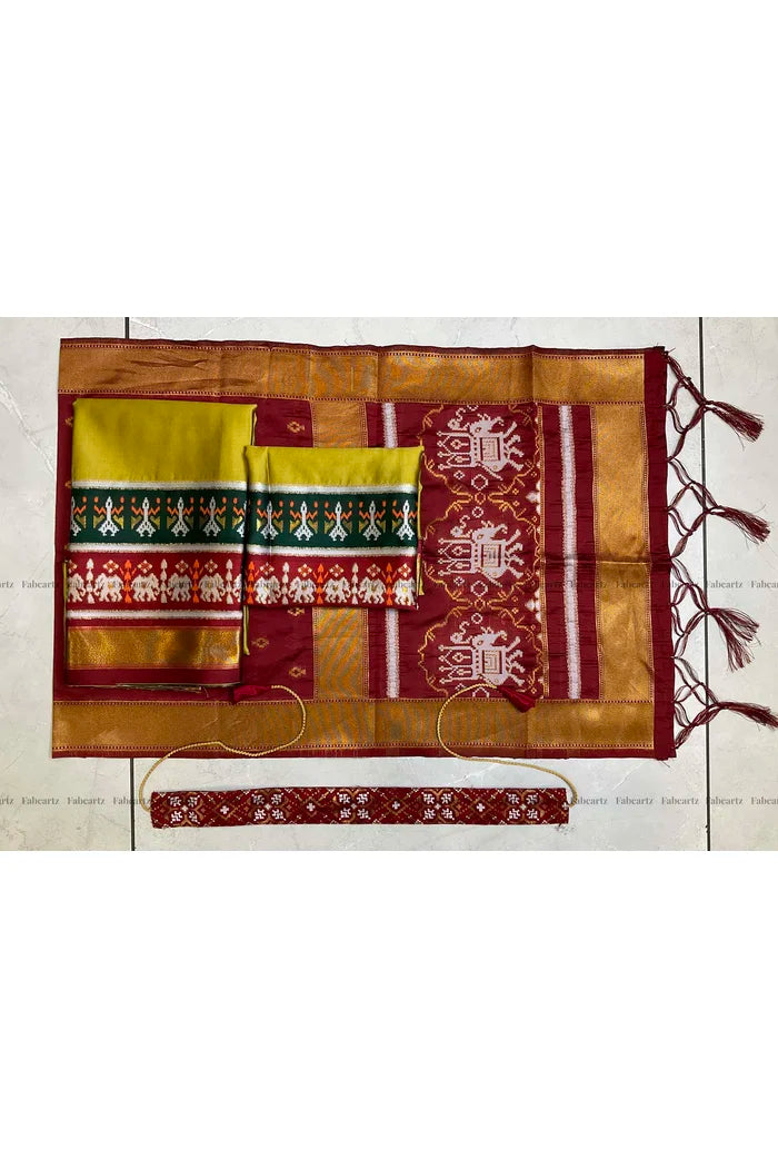 దక్షిణ భారత పండుగ సాంప్రదాయ హాఫ్ చీర (అవనికిడ్స్)