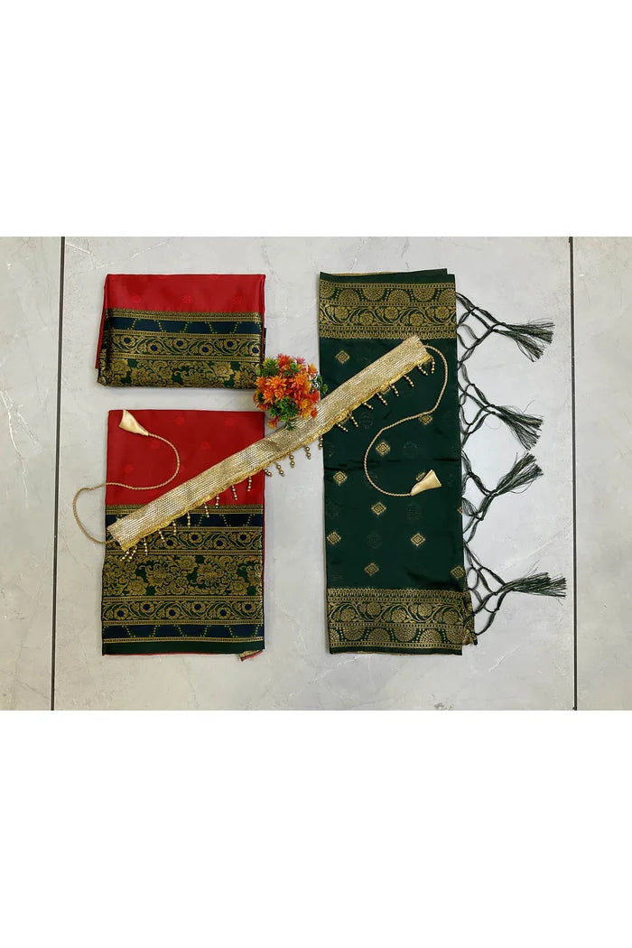 South Indian Festival Traditional Half Saree (8ButttiPAttuKids)