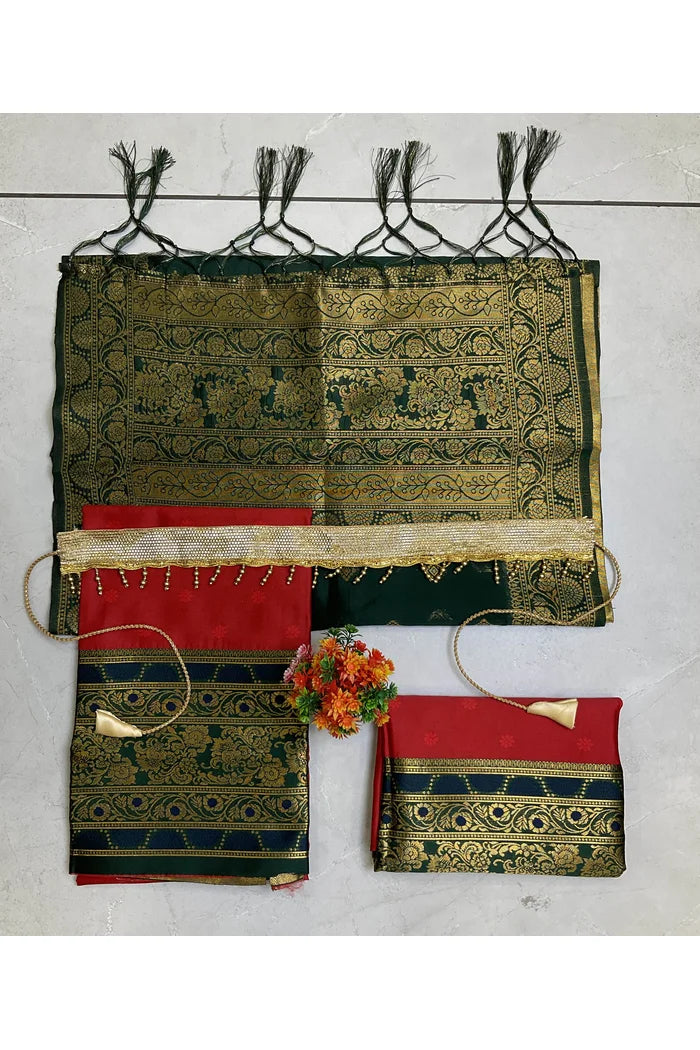 South Indian Festival Traditional Half Saree (8ButttiPAttuKids)