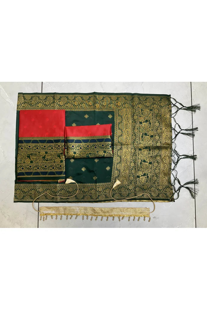 దక్షిణ భారత పండుగ సాంప్రదాయ హాఫ్ చీర (8బుట్టిపట్టు కిడ్స్)