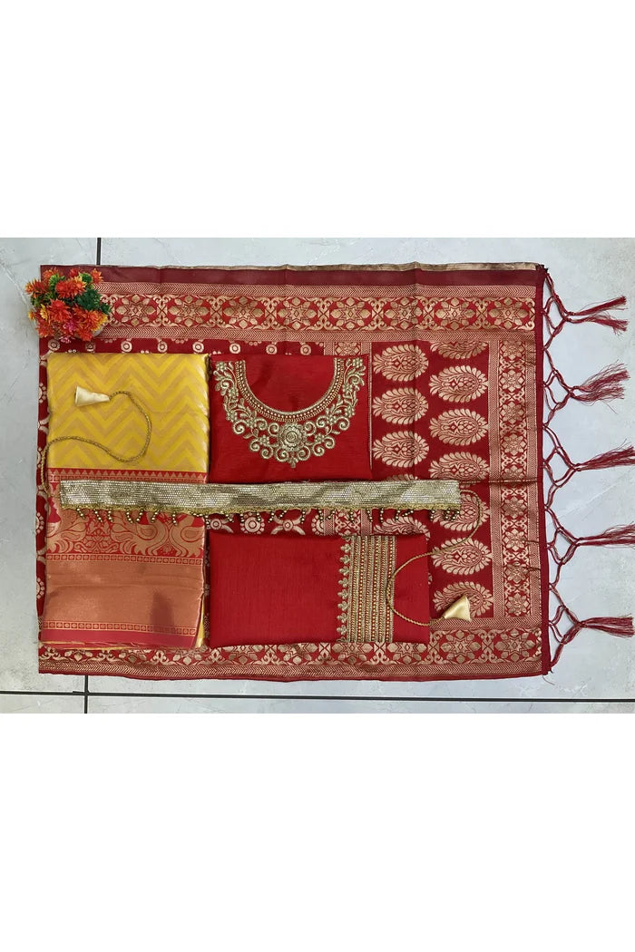 South Indian Festival Traditional Half Saree (Mor Pattu Kids)
