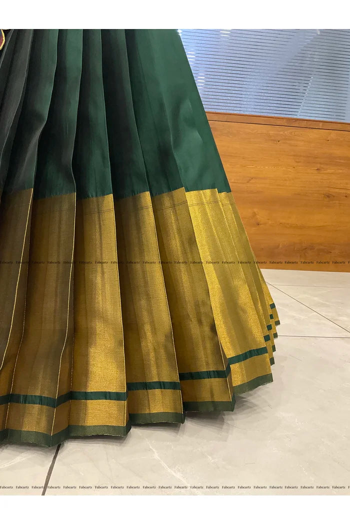 South Indian Festival Traditional Half Saree (CowPAttu)