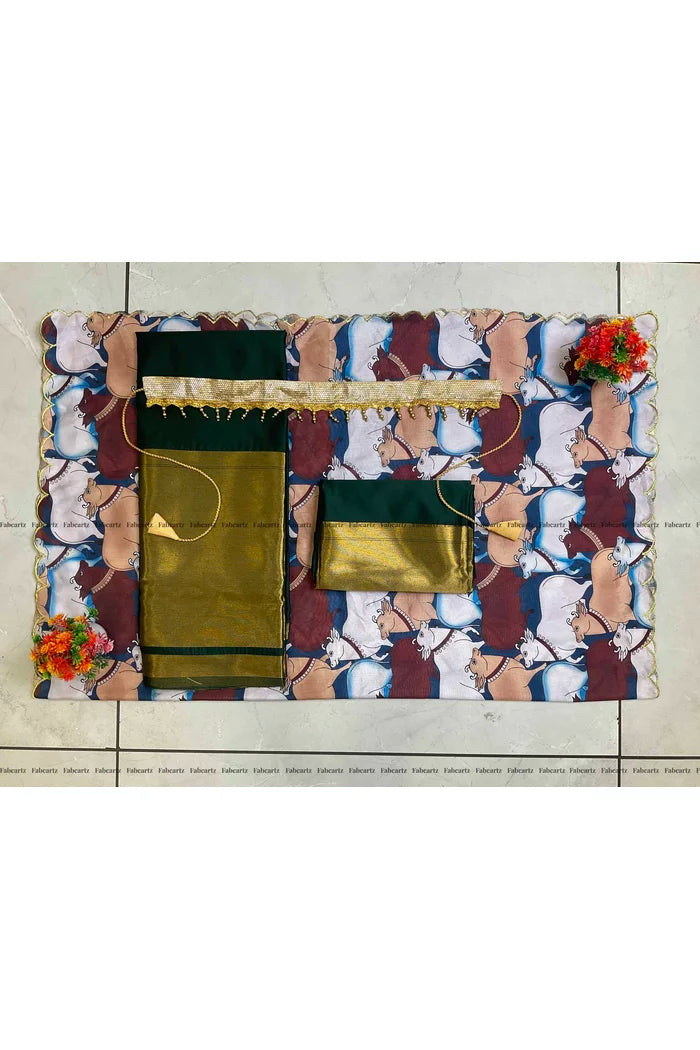 South Indian Festival Traditional Half Saree (CowPAttu)