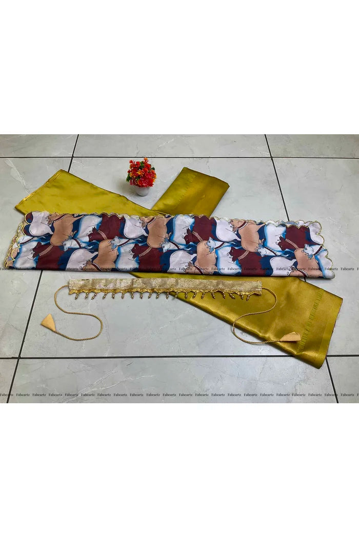 South Indian Festival Traditional Half Saree (CowPAttu)