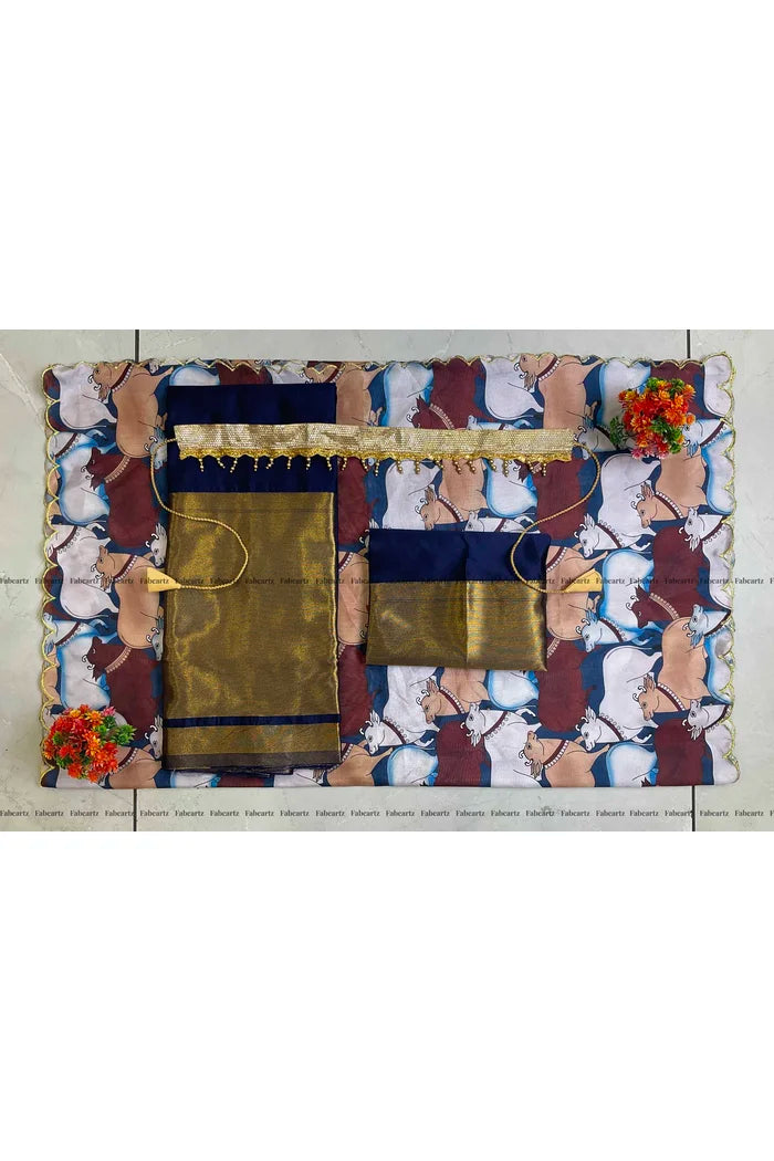 South Indian Festival Traditional Half Saree (CowPAttu)