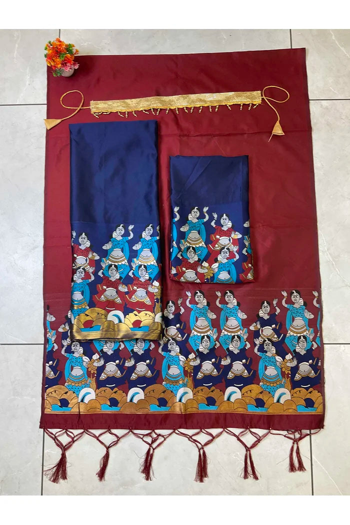 South Indian Festival Traditional Half Saree (Dhingli)