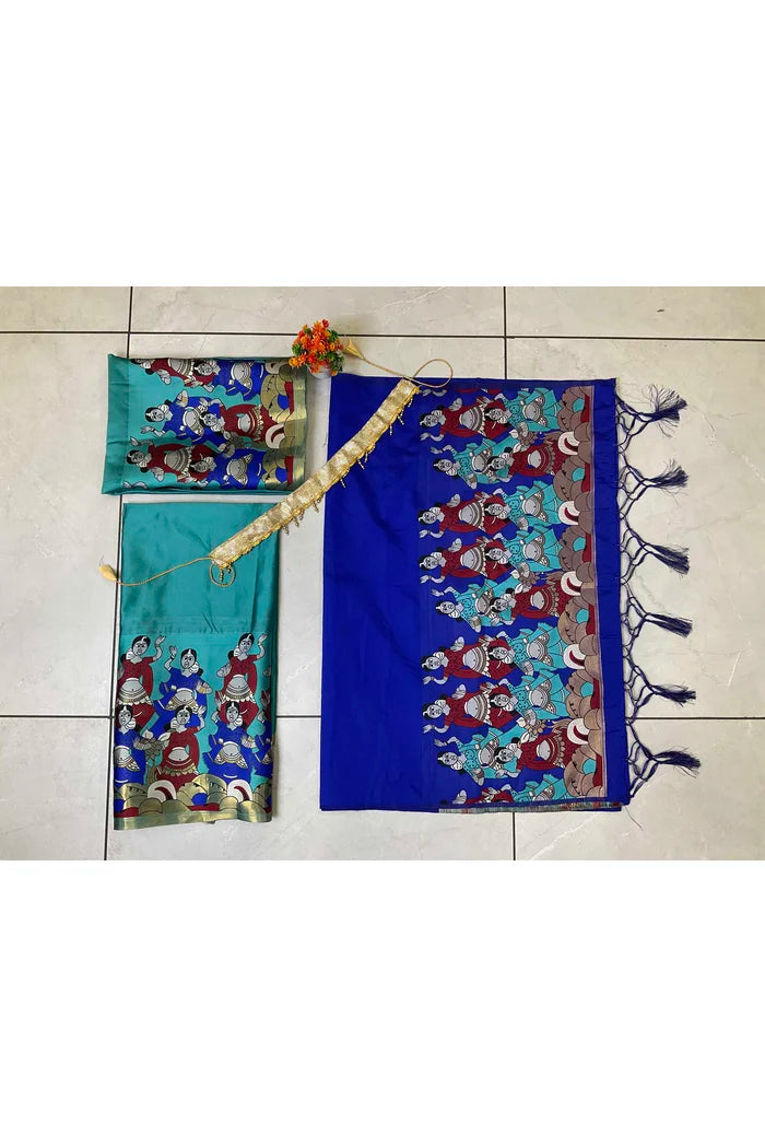 South Indian Festival Traditional Half Saree (Dhingli)