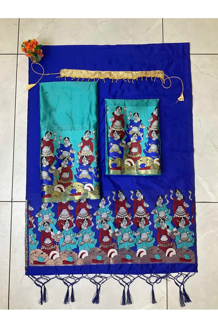 South Indian Festival Traditional Half Saree (Dhingli)