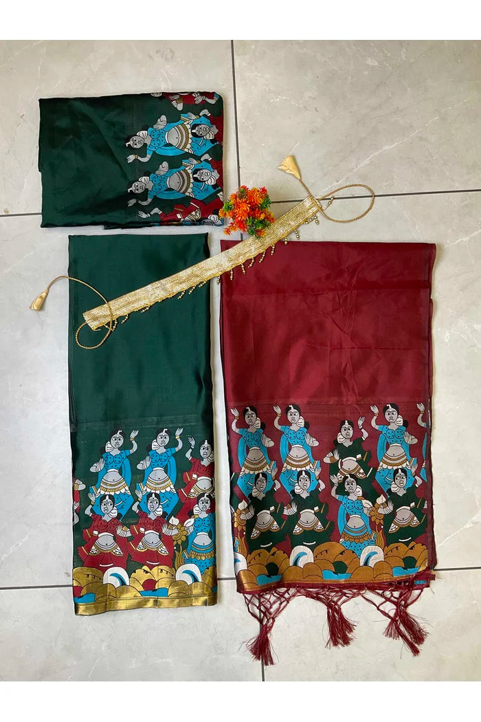 South Indian Festival Traditional Half Saree (Dhingli)