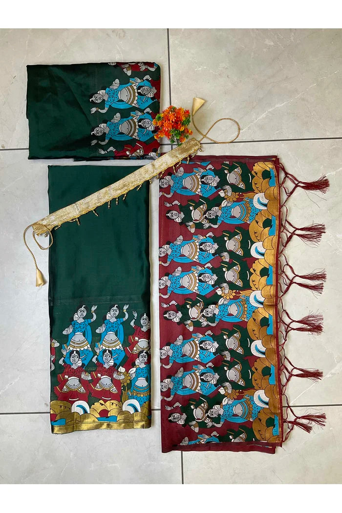 South Indian Festival Traditional Half Saree (Dhingli)