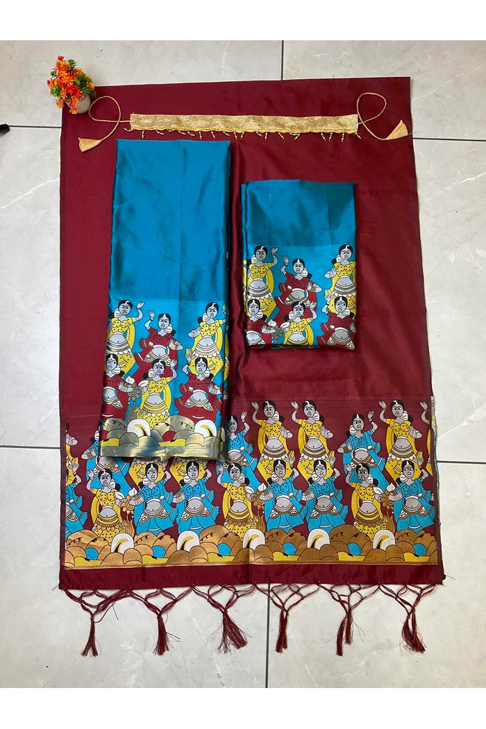 South Indian Festival Traditional Half Saree (Dhingli)
