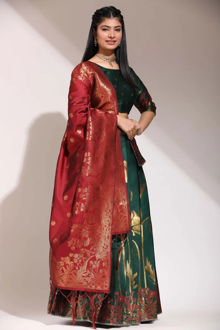 South Indian Festival Traditional Half Saree (EcoPattu)