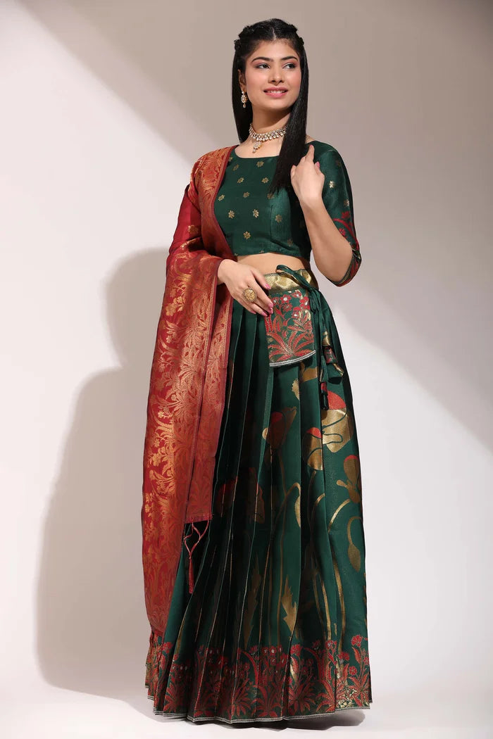 South Indian Festival Traditional Half Saree (EcoPattu)