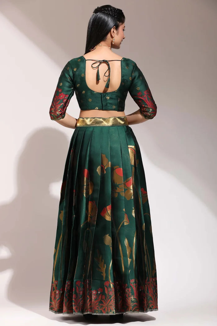 South Indian Festival Traditional Half Saree (EcoPattu)