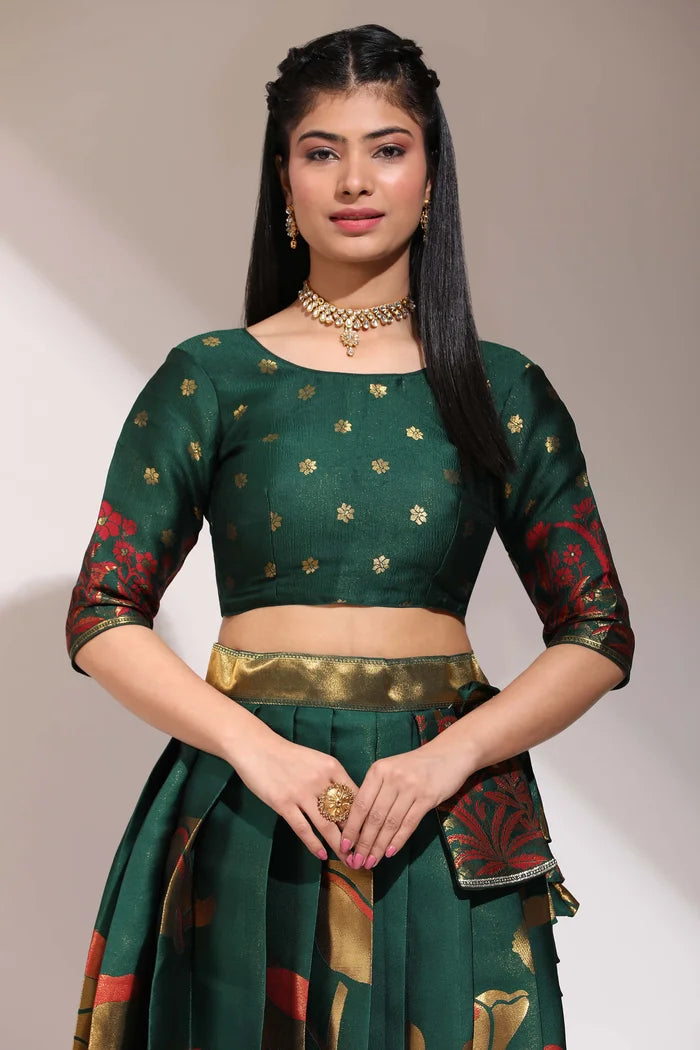 South Indian Festival Traditional Half Saree (EcoPattu)