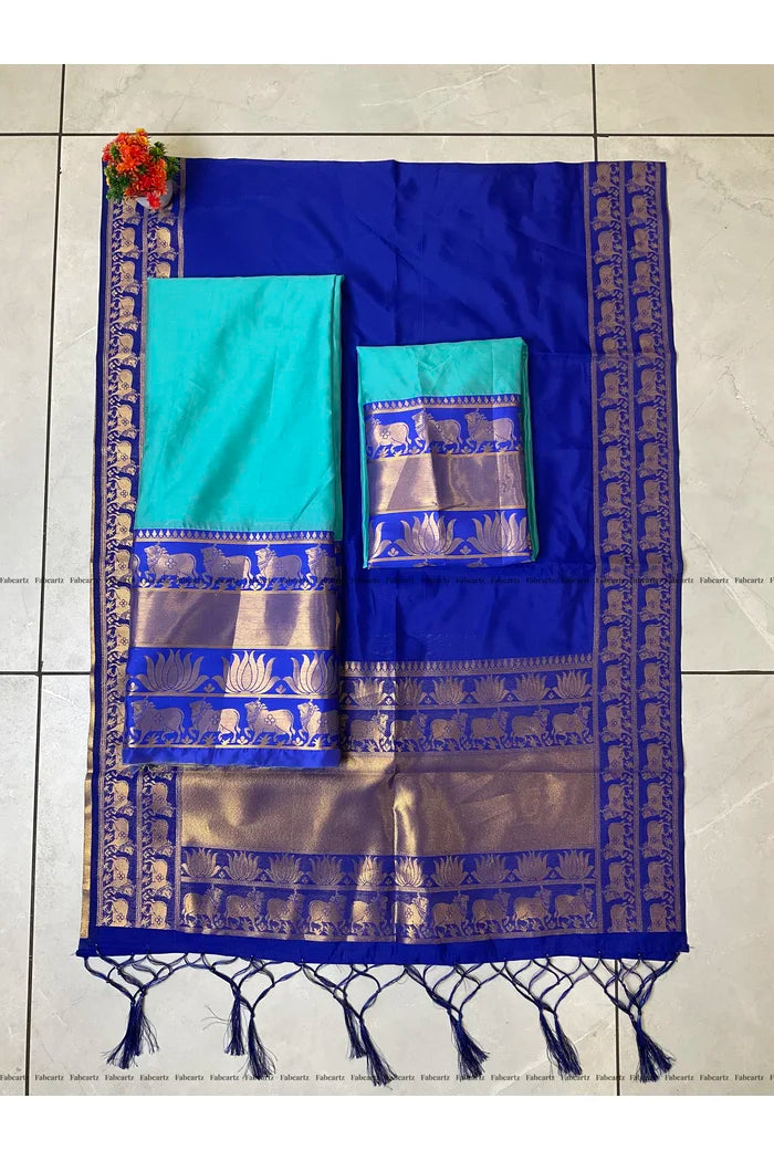 South Indian Festival Traditional Half Saree (LotusPattu)
