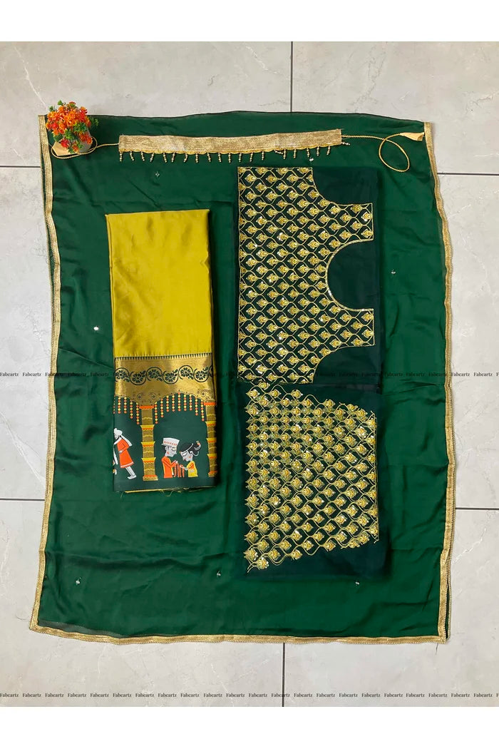 South Indian Festival Traditional Half Saree (WeddingPAttu)