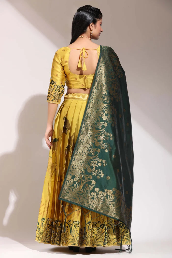 South Indian Festival Traditional Half Saree (EcoPattu)