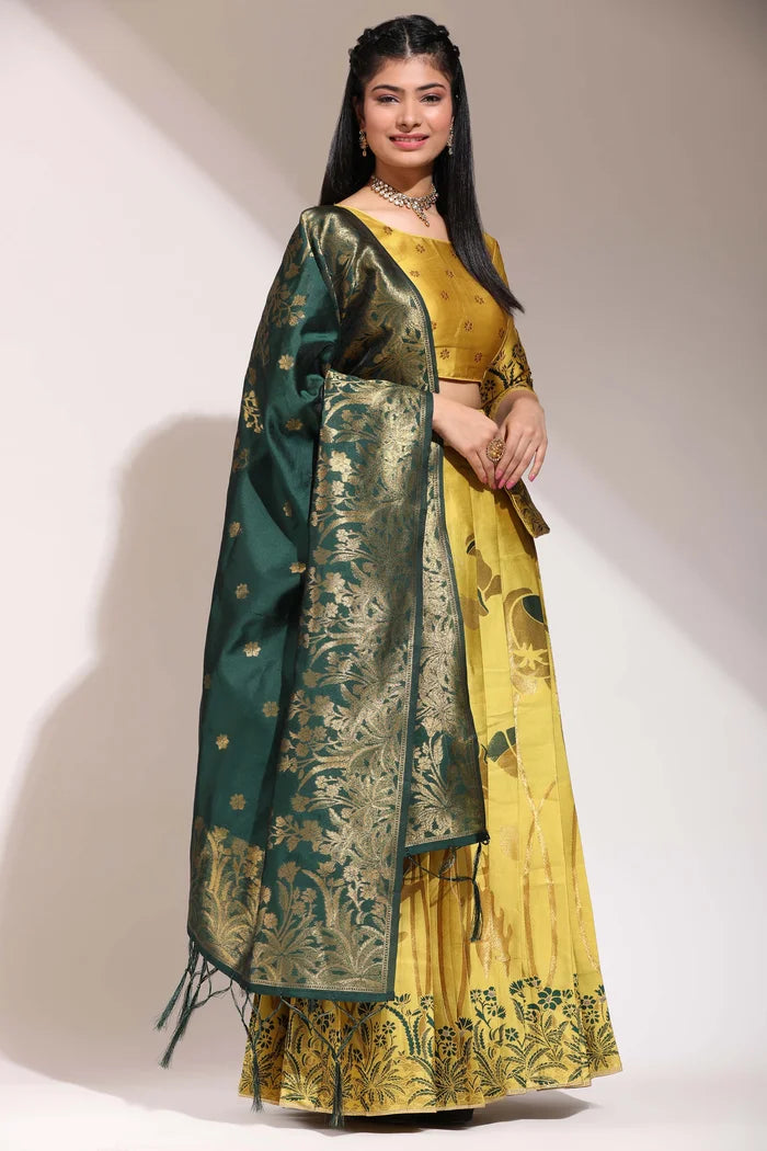South Indian Festival Traditional Half Saree (EcoPattu)