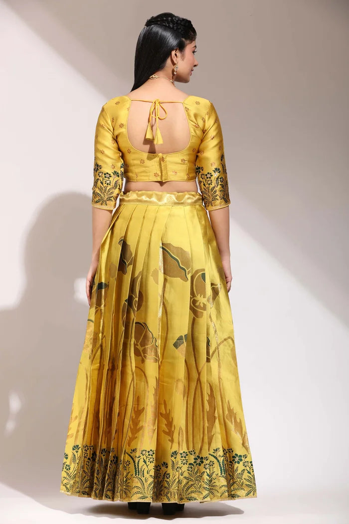 South Indian Festival Traditional Half Saree (EcoPattu)