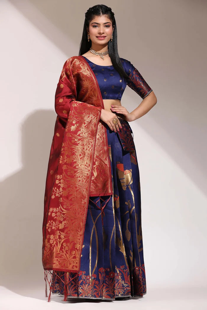 South Indian Festival Traditional Half Saree (EcoPattu)
