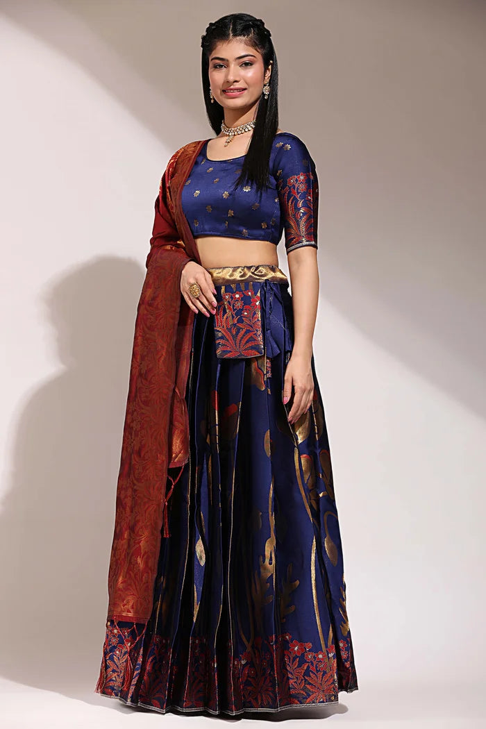 South Indian Festival Traditional Half Saree (EcoPattu)
