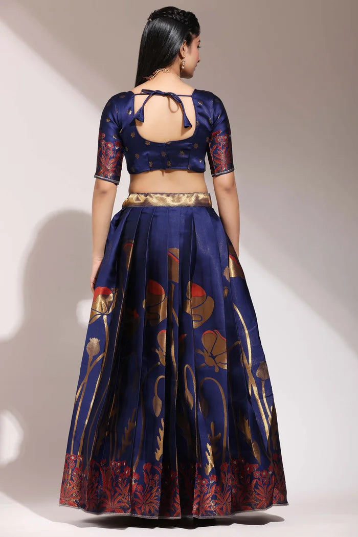 South Indian Festival Traditional Half Saree (EcoPattu)